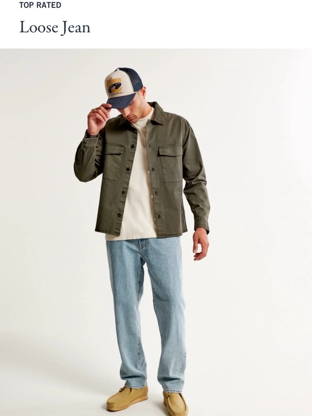 NWT Abercrombie Loose Jean - Light Blue Men’s Jean